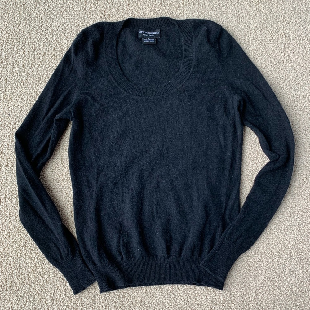 Black Cashmere Sweater Good Condition